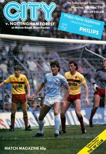 Manchester City v Nottingham Forest 1986/87